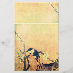 FRÜHSTÜCK UND BLUME BAUM Gelb braun Briefpapier