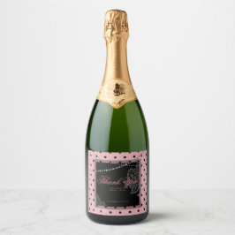 Frühstück und Brunch Pink und schwarz Polka Punkte