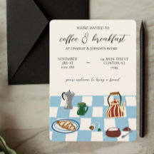 Frühstück und Party im Café