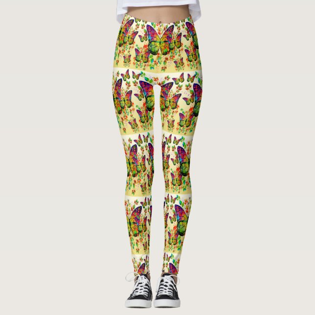 FRÜHSTÜCKE FARBEN FARBHAFTE NATUR LEGGINGS (Vorderseite)