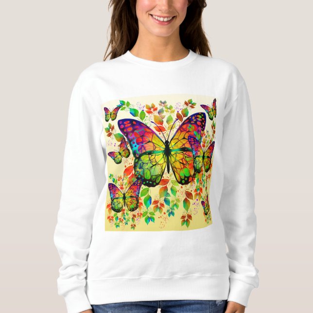 FRÜHSTÜCKE FARBEN FARBHAFTE NATUR SWEATSHIRT (Vorderseite)