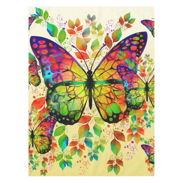 FRÜHSTÜCKE FARBEN FARBHAFTE NATUR TISCHDECKE (Vorderseite)