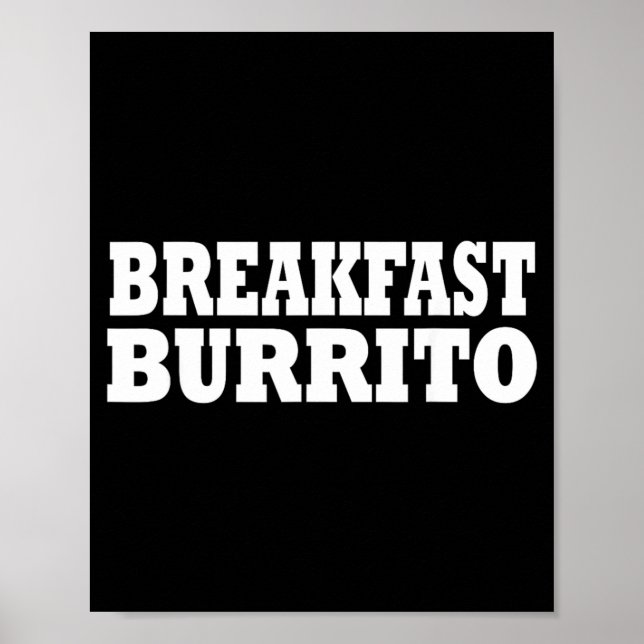 Frühstücks-Burrito-Essen Halloween-Kostenüm-Party Poster (Vorne)
