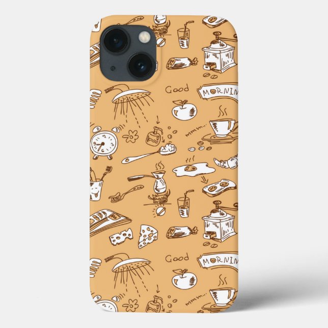Frühstücks-Muster 2 Case-Mate iPhone Hülle (Rückseite)