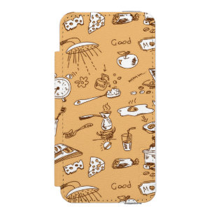 Frühstücks-Muster 2 Incipio Watson™ iPhone 5 Geldbörsen Hülle