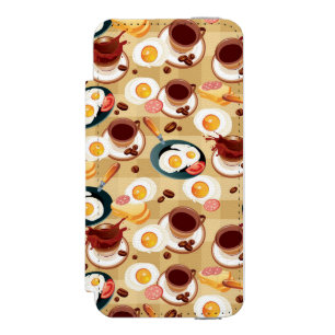 Frühstücks-Muster 3 Incipio Watson™ iPhone 5 Geldbörsen Hülle