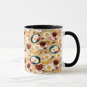 Frühstücks-Muster 3 Tasse