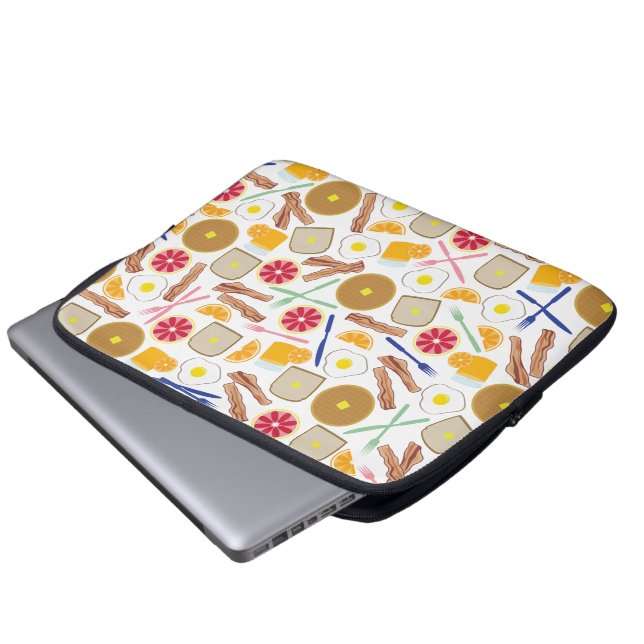 Frühstücks-Nahrungsmittelelektronik-Tasche Laptopschutzhülle (Vorne Knopf)