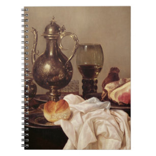 Frühstücks-Stillleben (Öl auf Platte) Notizblock
