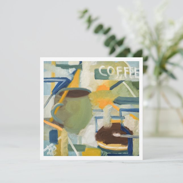 Frühstücksblende Karte (Stehend Vorderseite)