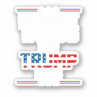 Frühstücksbücher für Trump 2024 Aufkleber