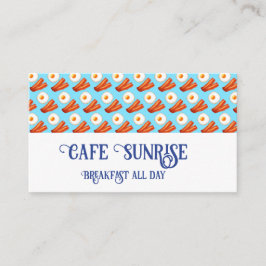 Frühstücksbüffet mit Ei Visitenkarte