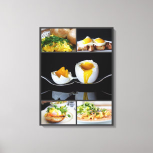 Frühstückseier für Lebensmittelfotografie auf u Leinwanddruck
