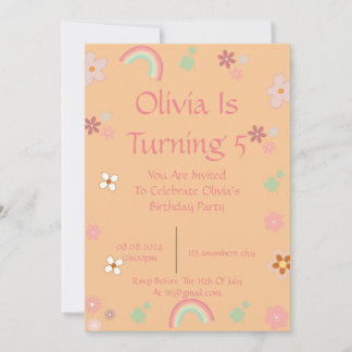 FRÜHSTÜCKSINVITATION FÜR MÄDCHEN EINLADUNG