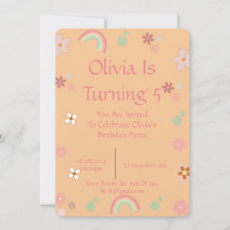 FRÜHSTÜCKSINVITATION FÜR MÄDCHEN SAVE THE DATE