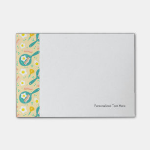 Frühstücksmuster Post-it Klebezettel