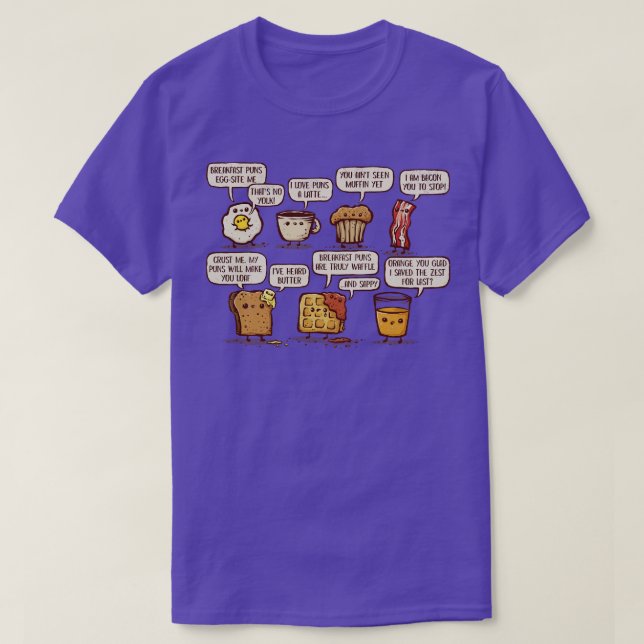 Frühstückspensis sind Waffle T-Shirt (Design vorne)