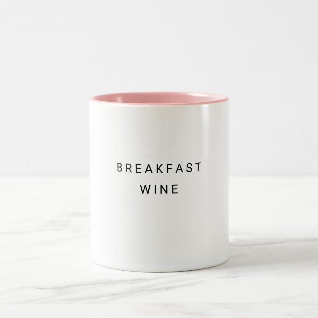 Frühstückswein Niedliches Trendangebot Zweifarbige Tasse (Mittel)