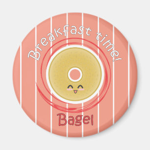 Frühstückszeit - Bagel Magnet