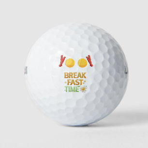 Frühstückszeit mit Ei und Speck Golfball