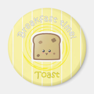 Frühstückszeit - Toast Magnet