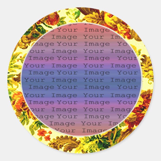 Frühzeit-Hochzeitsticker Runder Aufkleber (Vorderseite)