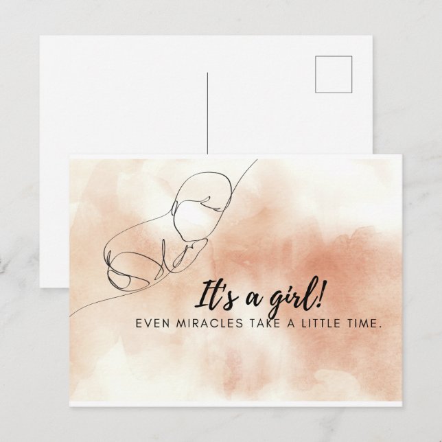 Frühzeitige Babykarte Postkarte (Vorne/Hinten)