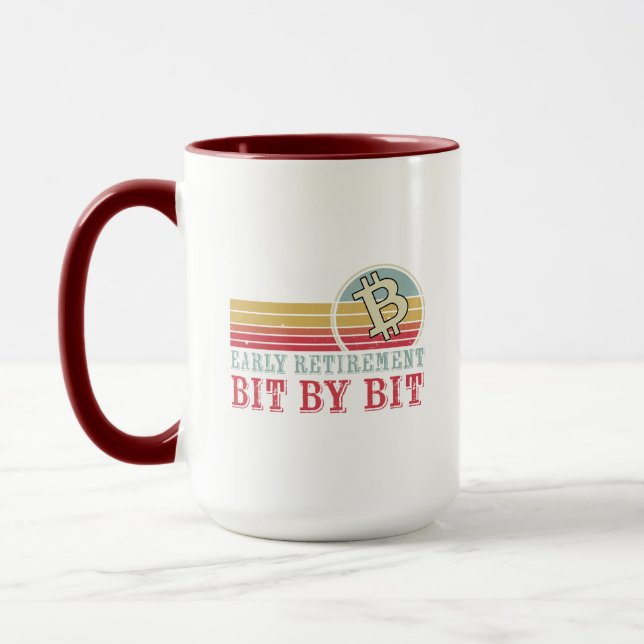 Frühzeitige Pensionierung: Stück für Stück | Funny Tasse (Links)