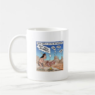 Frühzeitige soziale Vernetzung Kaffeetasse