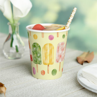 Fruir Popcicles Pappbecher