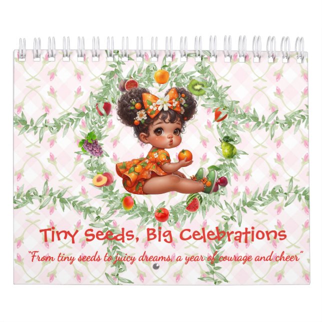 Fruit Baby Whimsical Girls in Fruit Dress Calendar Kalender (Titelbild)