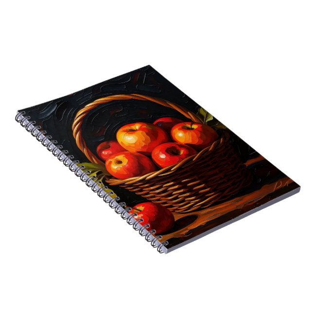 Fruit Basket Still Life Photo Notebook Notizblock (Rechte Seite)