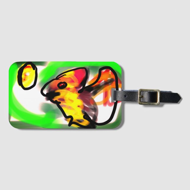 Fruit bat  art gepäckanhänger (Vorderseite (Horizontal))