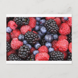 Fruit Berries Birthday Dusche Party Liebe Destiny Postkarte