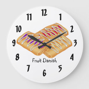 Fruit Danish Große Wanduhr