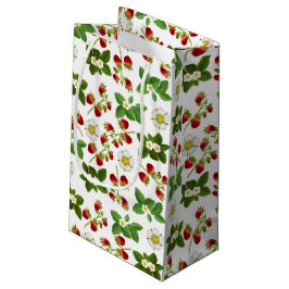 Fruit de fraise avec le sac de cadeau de fleurs