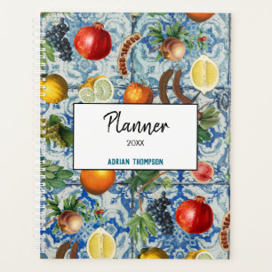 Fruit d'été méditerranéen & Mosaïque bleue