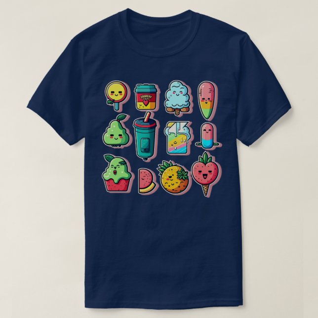 Fruit Emojis T-Shirt (Design vorne)