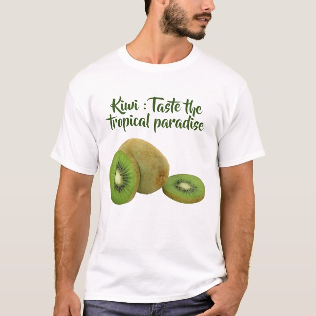 Fruit Kiwi Vibrant Imprimer T-shirt (Devant)