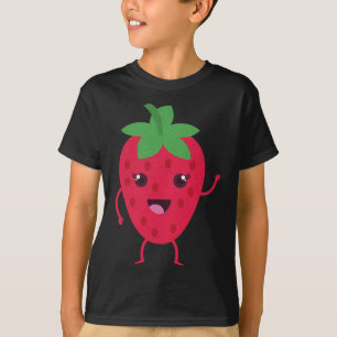 Fruit Lover Strawberry Kawaii Japanisch Anime Aest T-Shirt