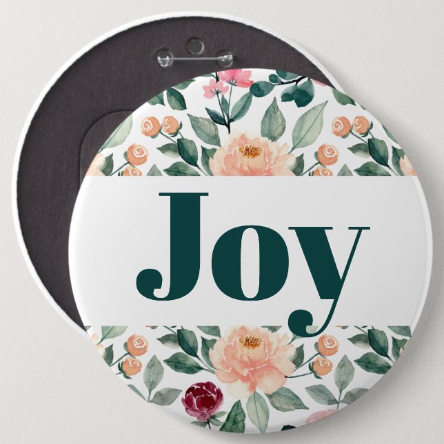 Fruit of the Spirit Button - Joy (Vorne & Hinten)