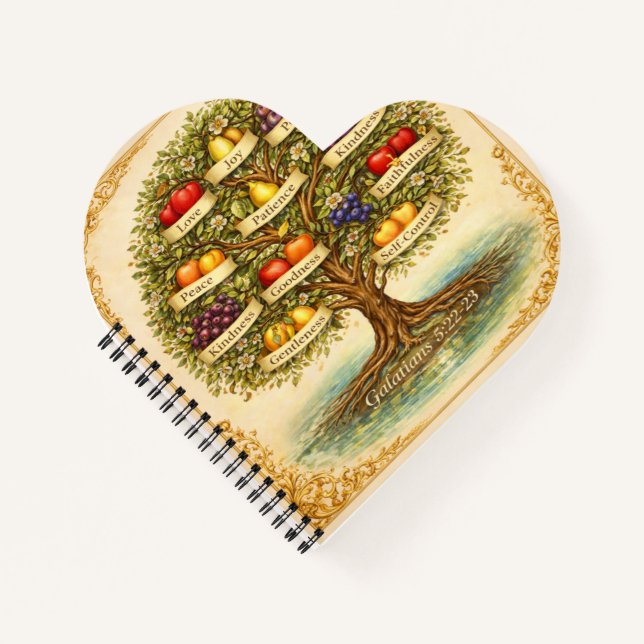 Fruit of the Spirit Tree Wall Art – Notizbuch (Vorderseite)