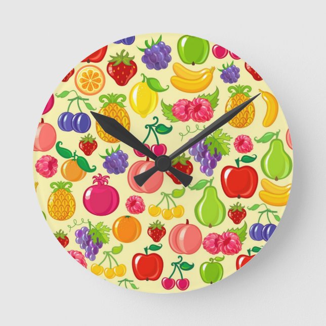 Fruit Runde Wanduhr (Vorderseite)