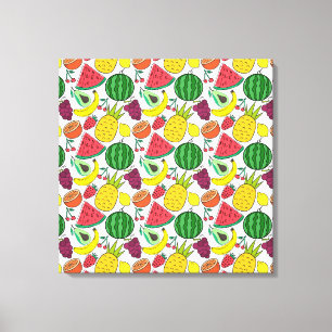 Fruit seamless pattern   Fruit surface pattern 22 Leinwanddruck