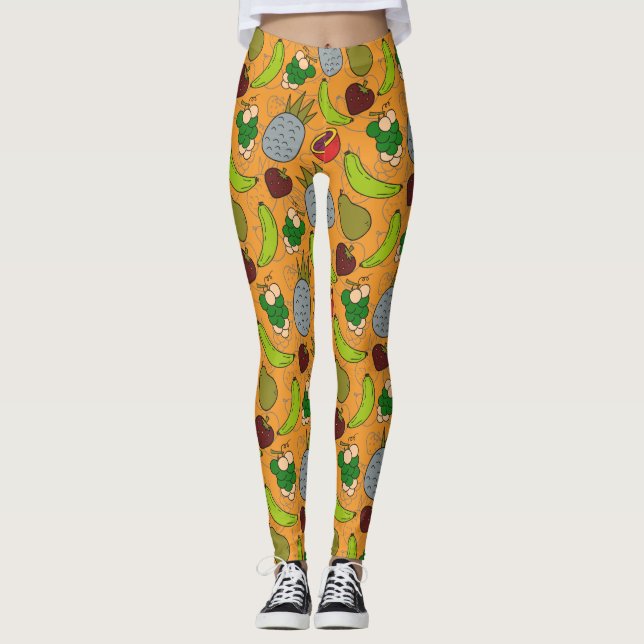 Fruit seamless pattern | Fruit surface pattern 23 Leggings (Vorderseite)
