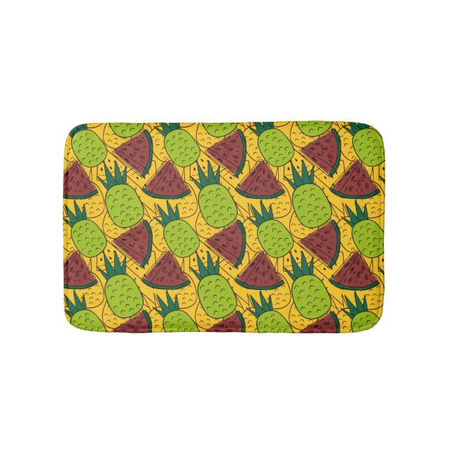 Fruit seamless pattern | Fruit surface pattern 29 Badematte (Vorderseite)