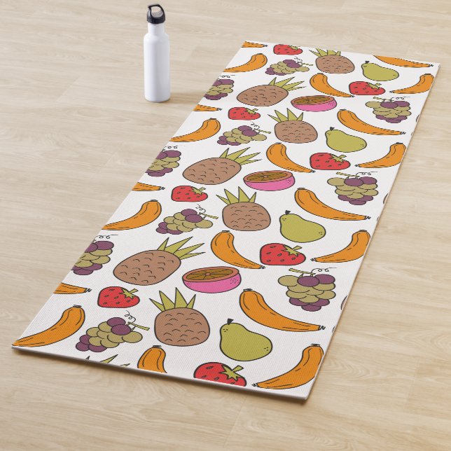 Fruit seamless pattern | Fruit surface pattern 33 Yogamatte (Beispiel)
