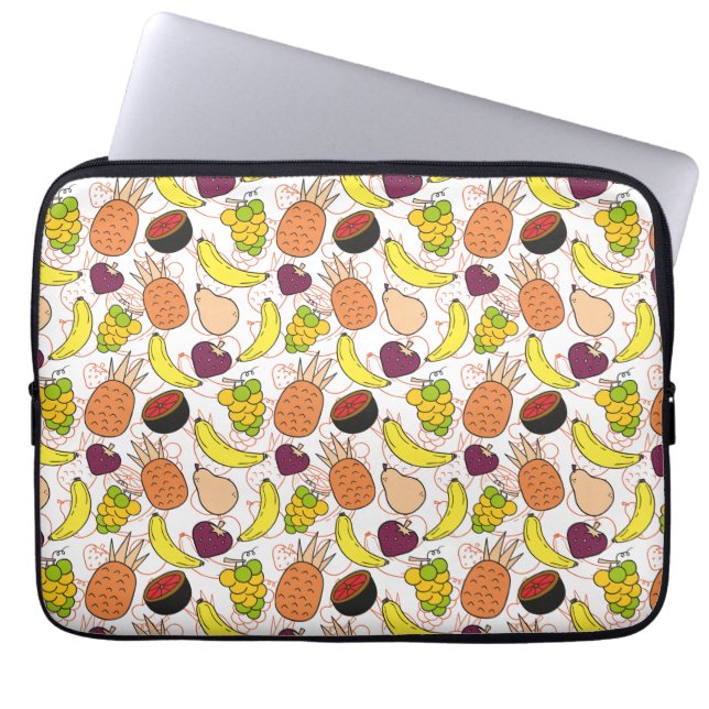 Fruit seamless pattern | Fruit surface pattern 50 Laptopschutzhülle (Vorderseite)