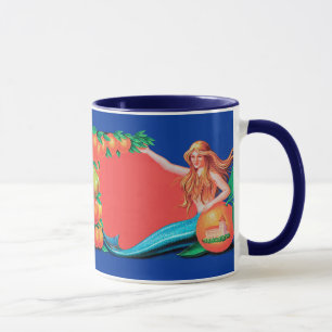 Fruit Sirène Crate Étiquette Art Café Mug