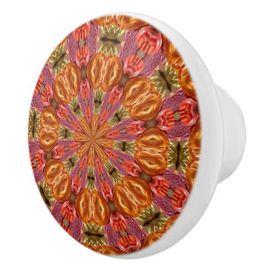 Fruit Swirl Cabinet Knob Keramikknauf